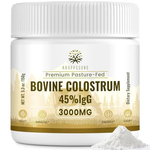 CALOSTRO DE BOVINO EN POLVO 3000 MG 45%IGG 150 GR KROPPSSUND