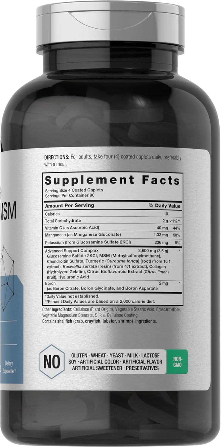 GLUCOSAMINA CONDROITINA 3,600 MG HORBAACH 360 TABLETAS NO GMO