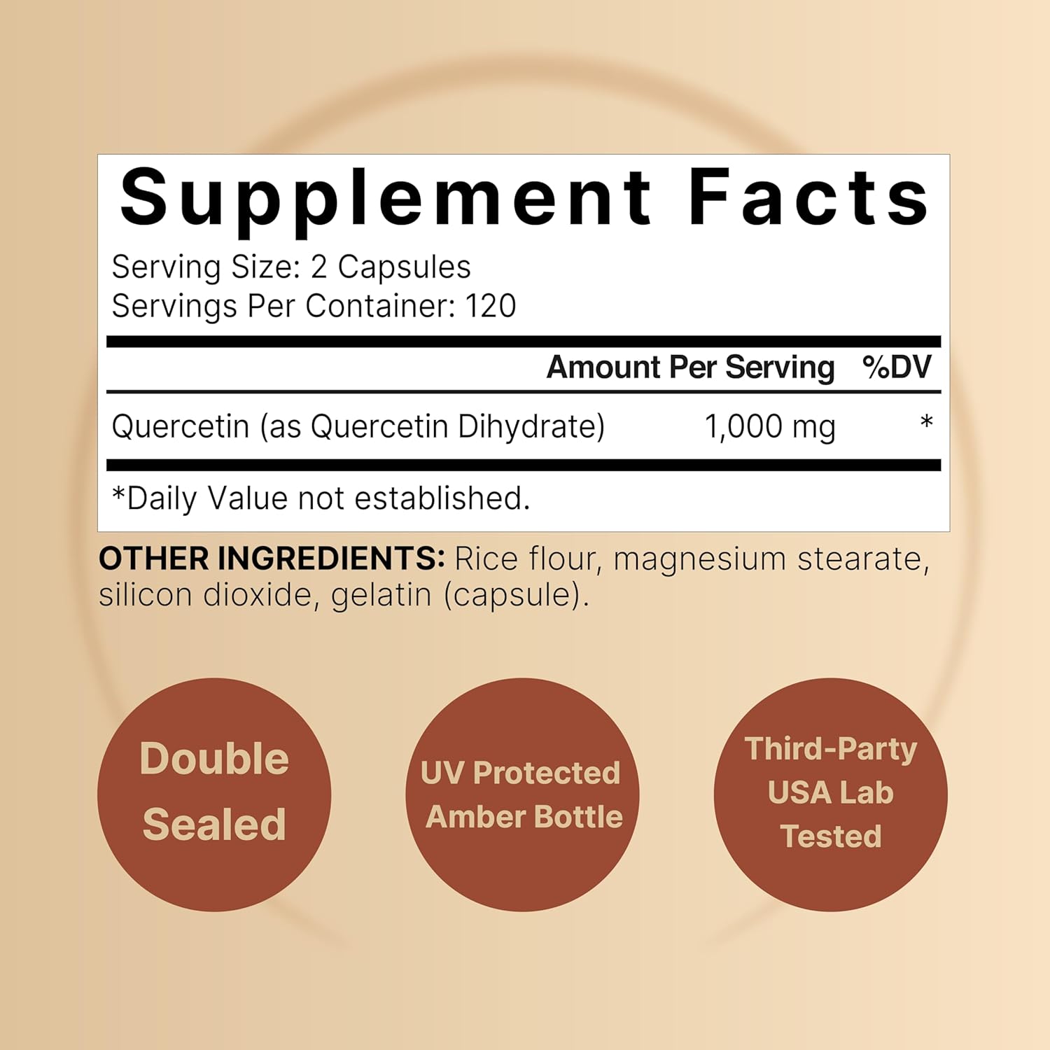QUERCETINA 1,000 MG 240 CAPSULAS NATUREBELL