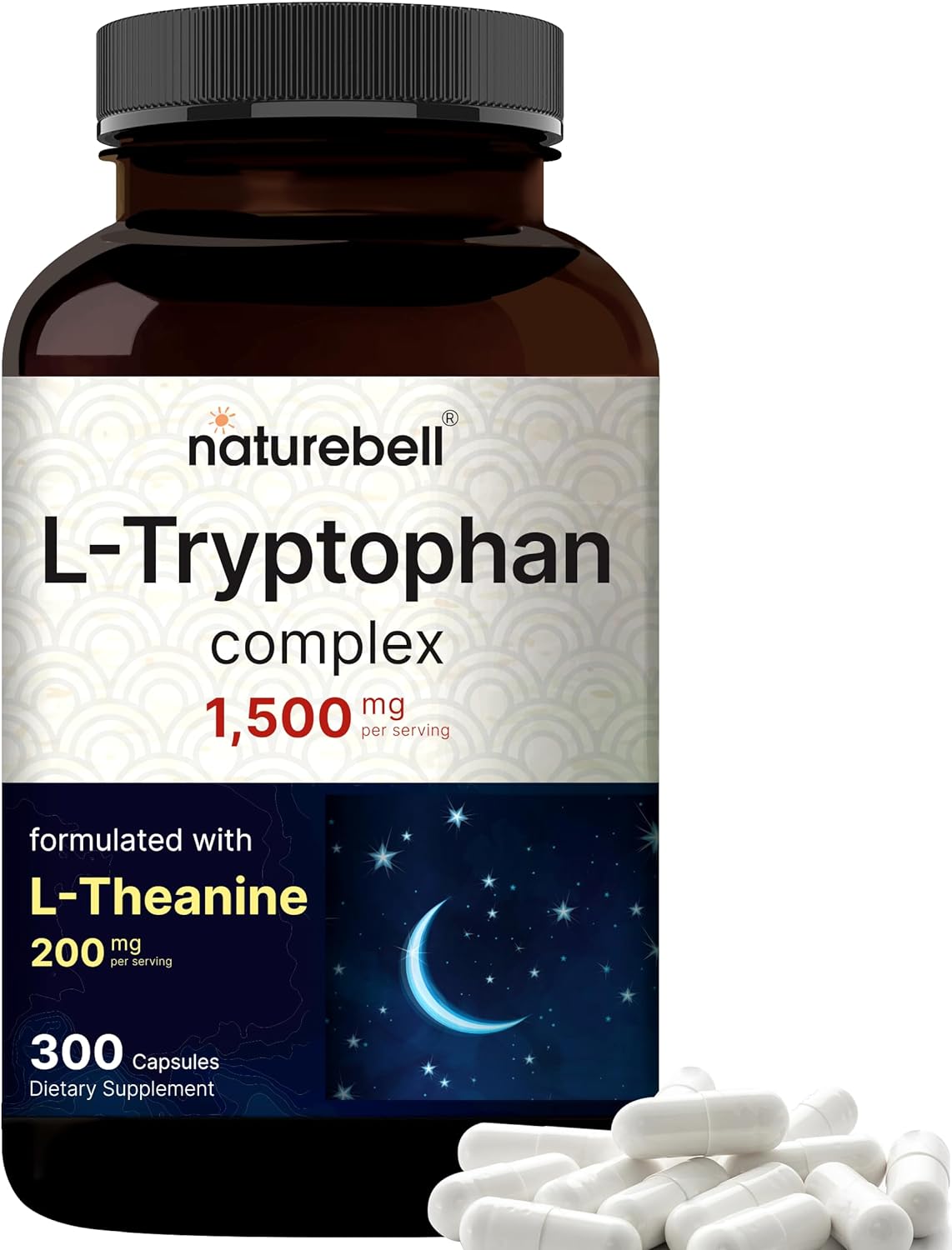 TRIPTOFANO 1,500 MG 300 CAPSULAS NATUREBELL