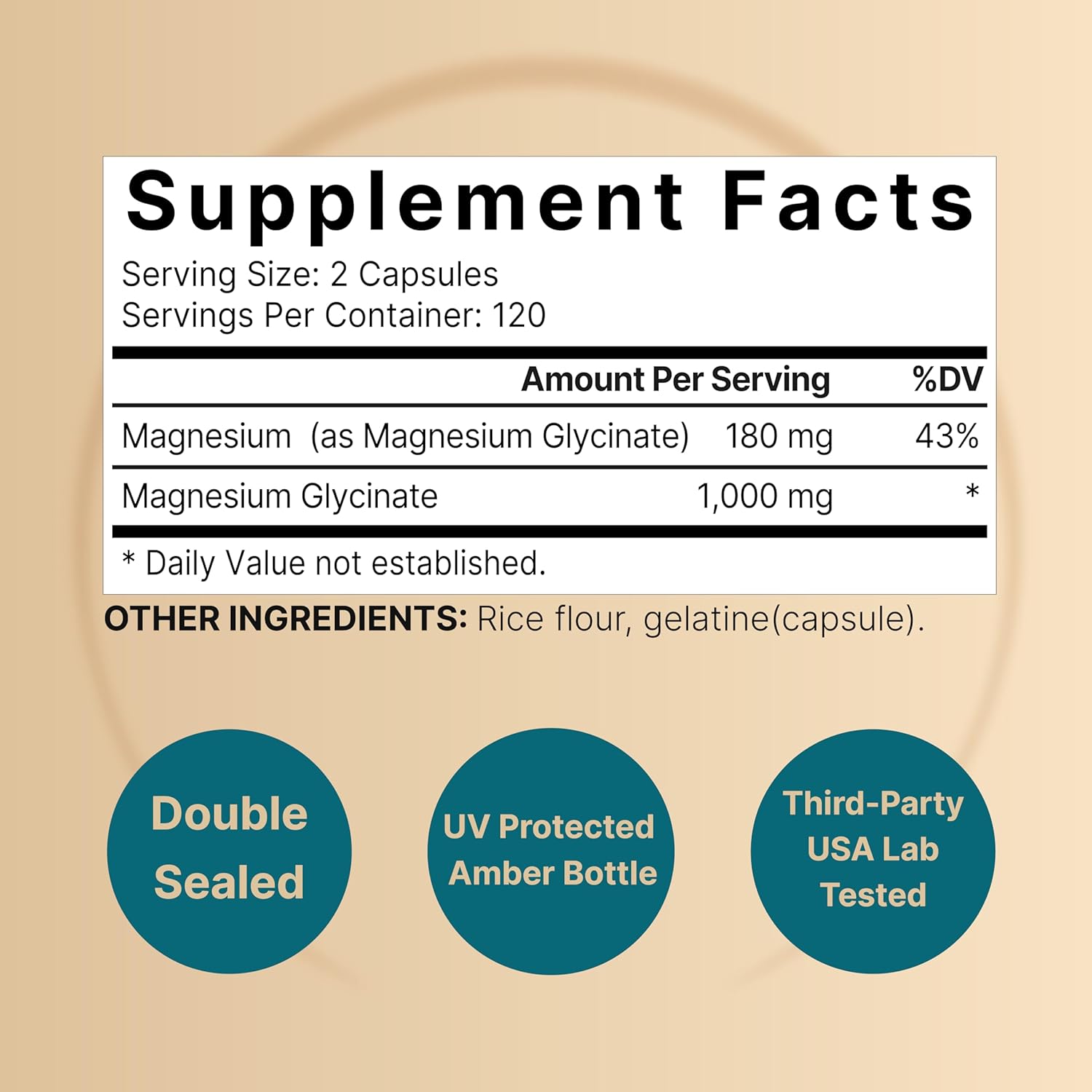GLICINATO DE MAGNESIO NATUREBELL 1000 MG 240 CAPSULAS NO GMO