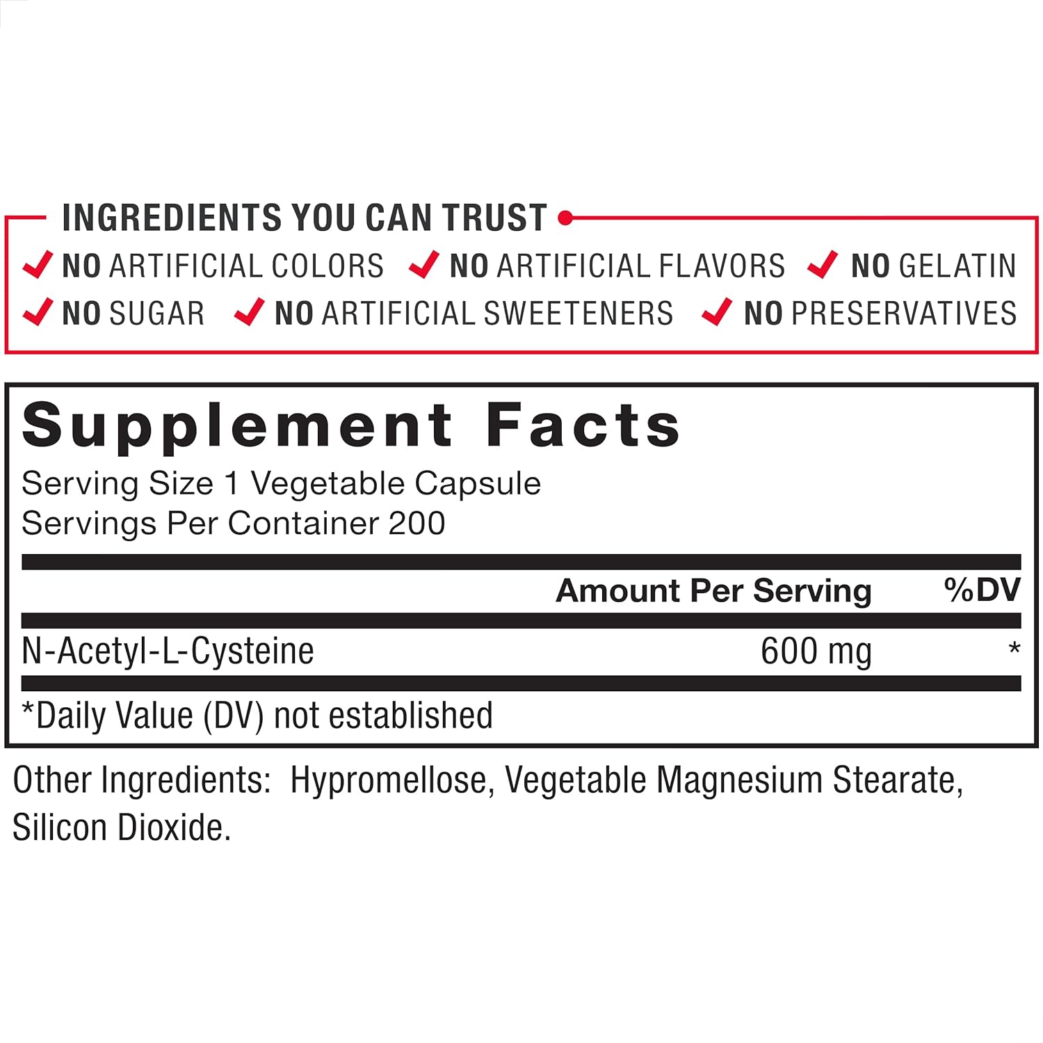 NAC 600 MG 200 CAPSULAS FORCE FACTOR
