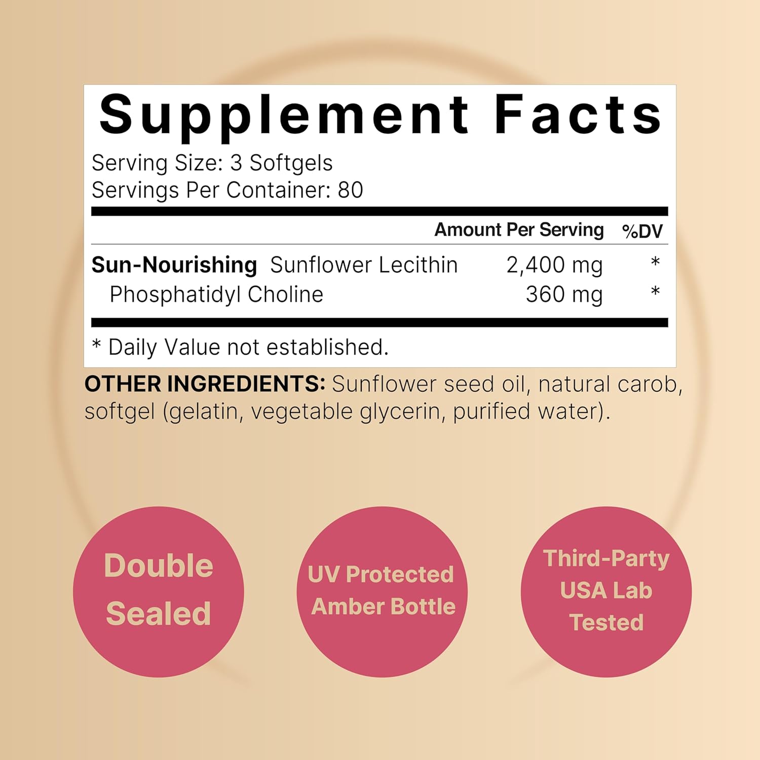 ACEITE DE SEMILLA DE GIRASOL NATUREBELL 2400 MG 240 CAPSAULAS BLANDAS SIN GMO