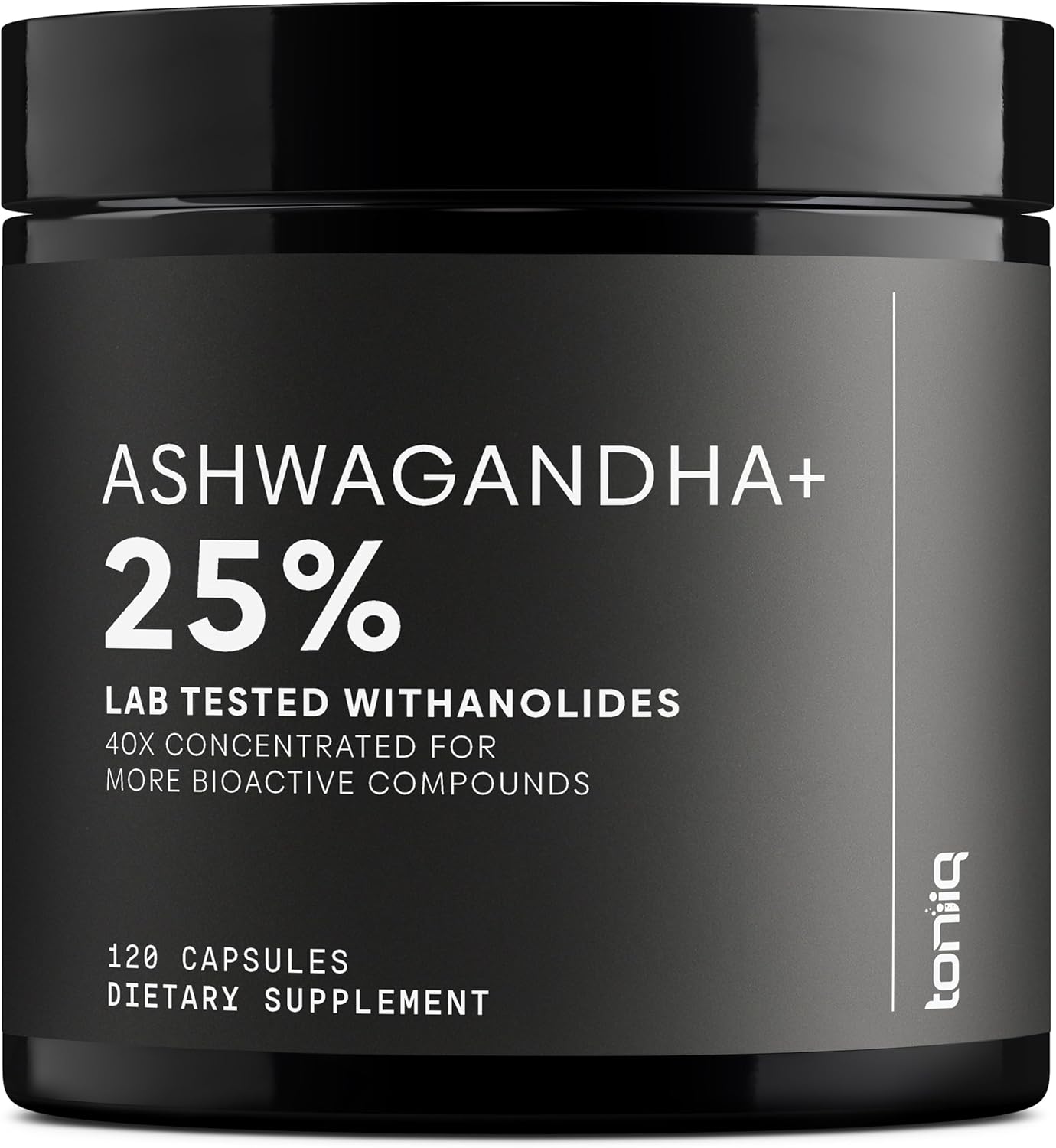 ASHWAGANDHA 1,300 MG + PIMIENTA NEGRA 10 MG 120 CAPSULAS TONIIQ BLACK PEPPER