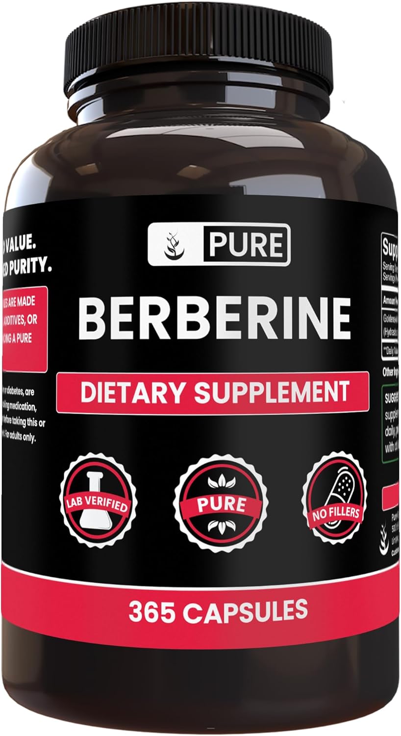 BERBERINA 1440 MG 365 CAPSULAS VEGANO PURE ORGANIC