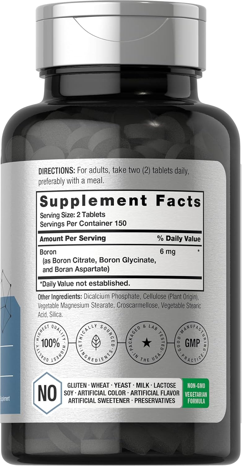 BORO COMPLEJO HORBAACH 6 MG 300 TABLETAS SIN GMO