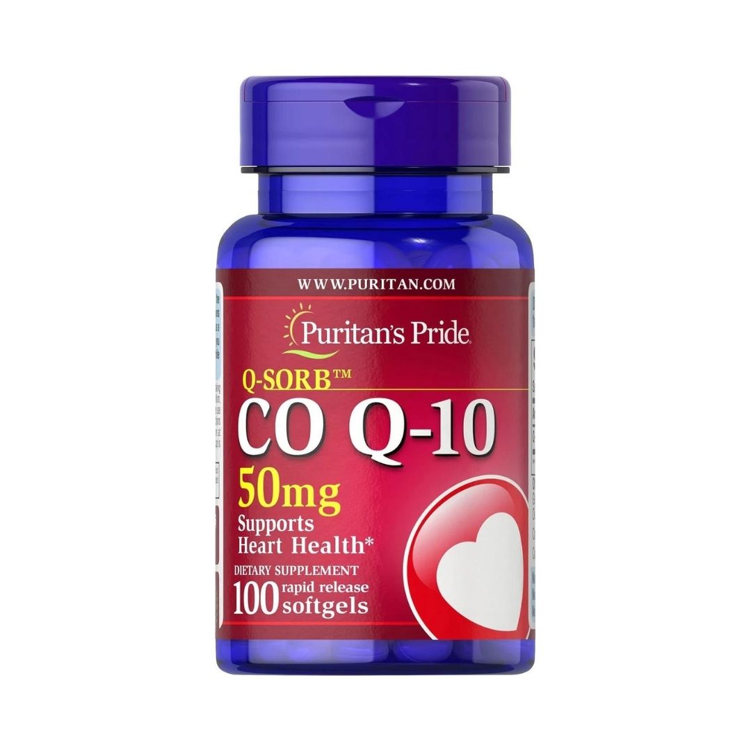 COENZIMA Q10 50 MG UBIQUINONE 100 CAPSULAS BLANDAS SIN GMO PURITANS PRIDE