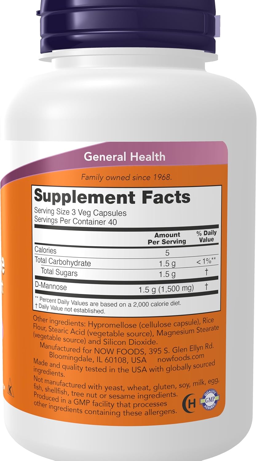 D MANOSA NOW 500 MG 120 CAPSULAS