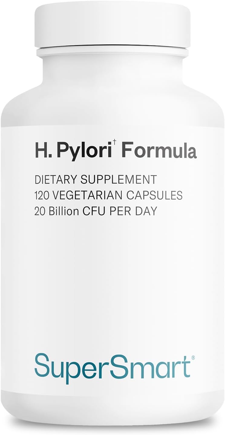 H PYLORI FIGHT 20 BILLONES CFU 120 CAPSULAS VEGETALES VEGANO SIN GMO SUPER SMART