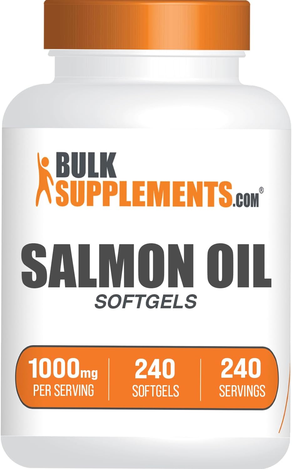OMEGA 3 ACEITE DE SALMON 1,000 MG BULK SUPLEMENTS 240 CÁPSULAS BLANDAS