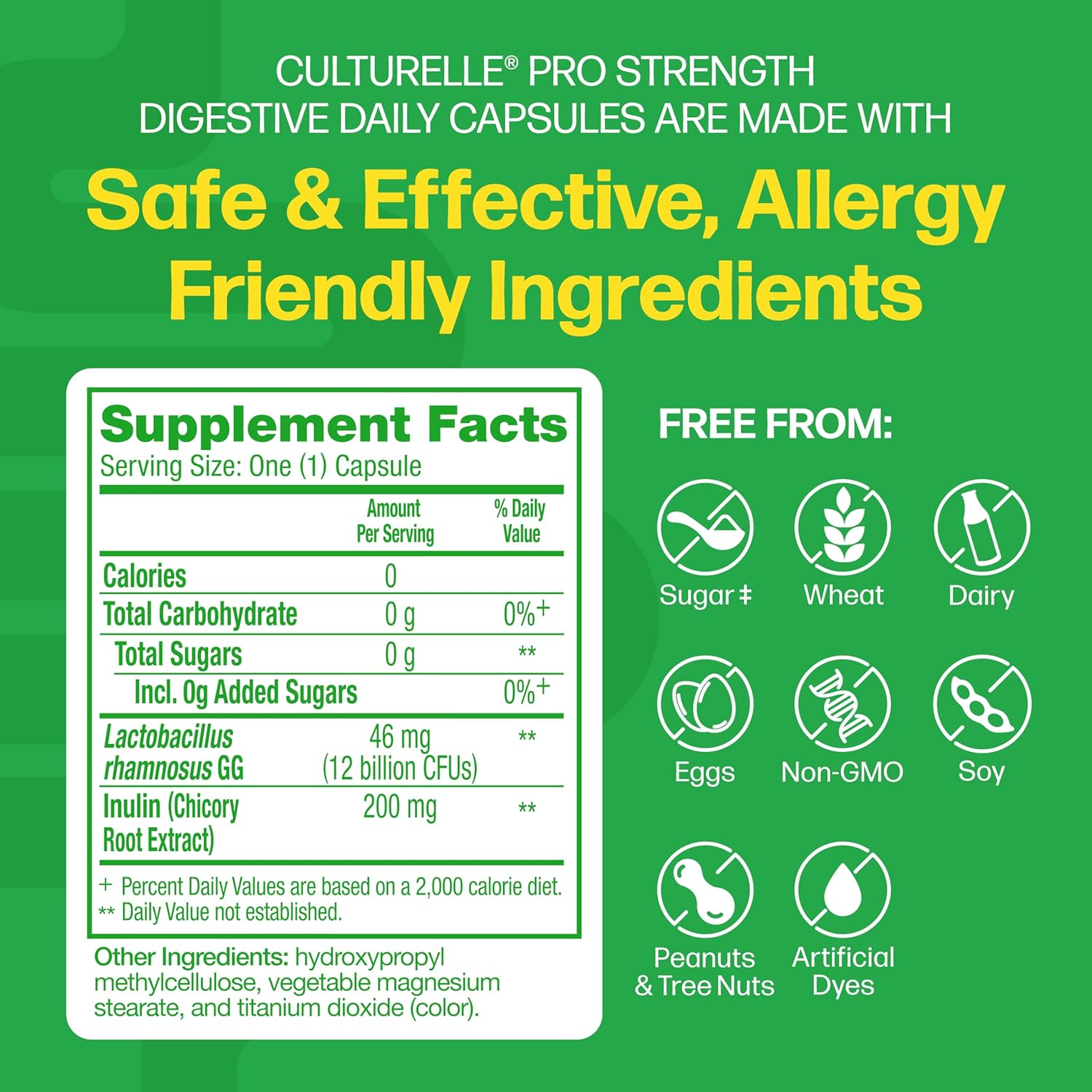 PROBIOTICO 12 BILLONES + INULINA 200 mg CFU 60 CAPSULAS CULTURELLE