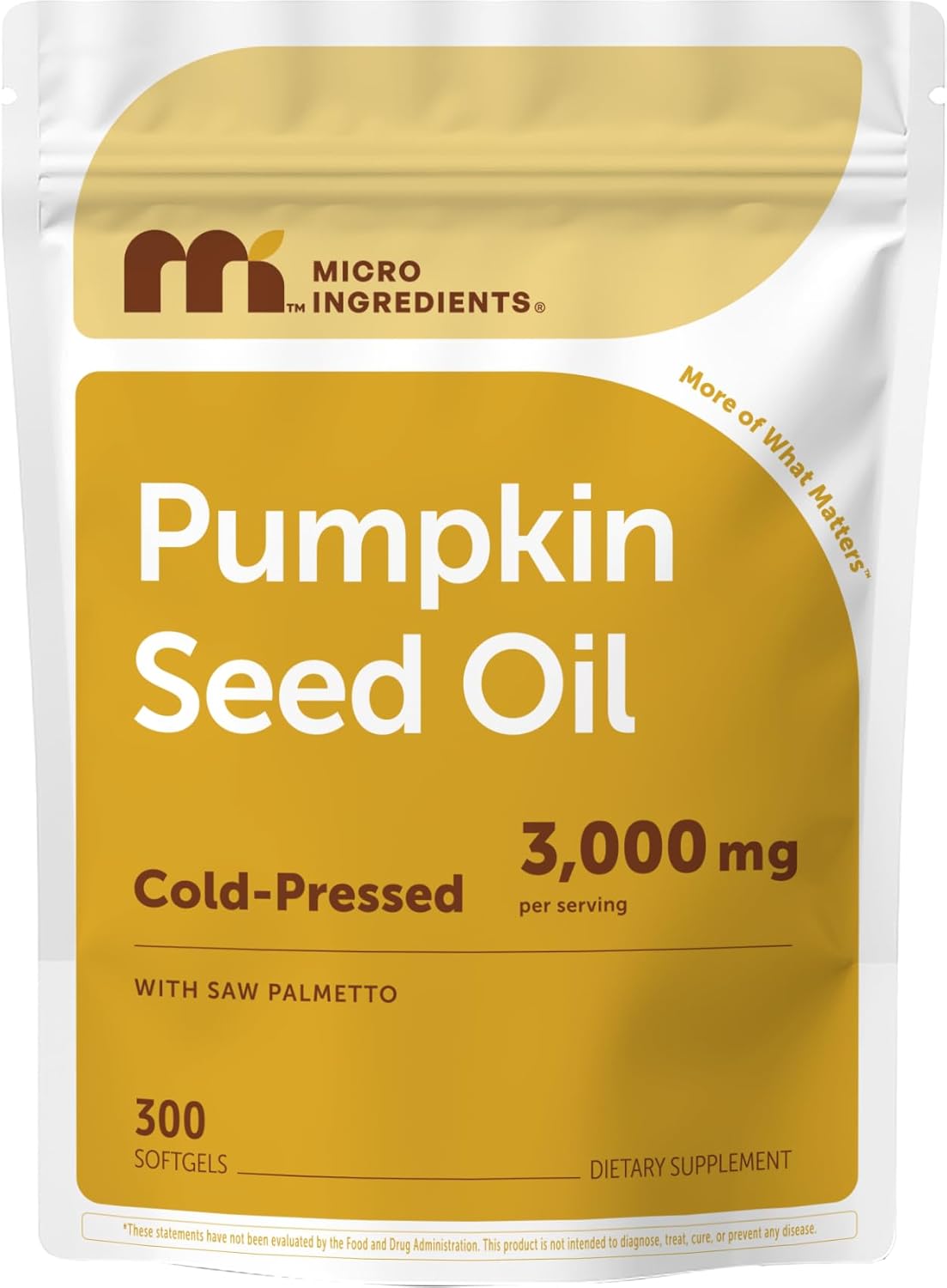 SEMILLA DE CALABAZA 3000 MG CON SAW PALMETO 300 MG MICROINGREDIENTS 300 CAPSULAS BLANDAS SIN GMO