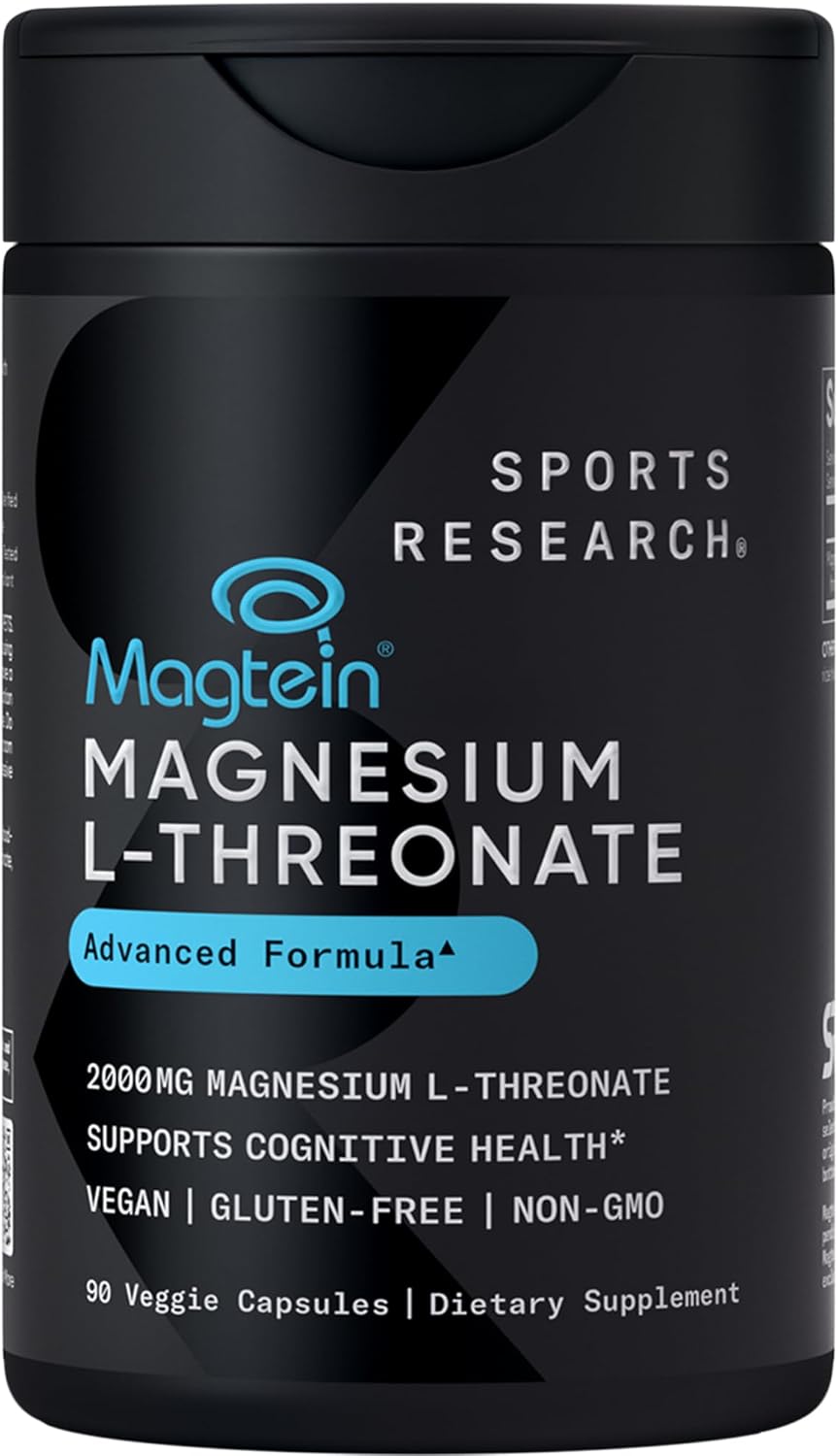 TREONATO DE MAGNESIO 2000 MG 90 CAPSULAS SIN GMO SPORTS RESEARCH