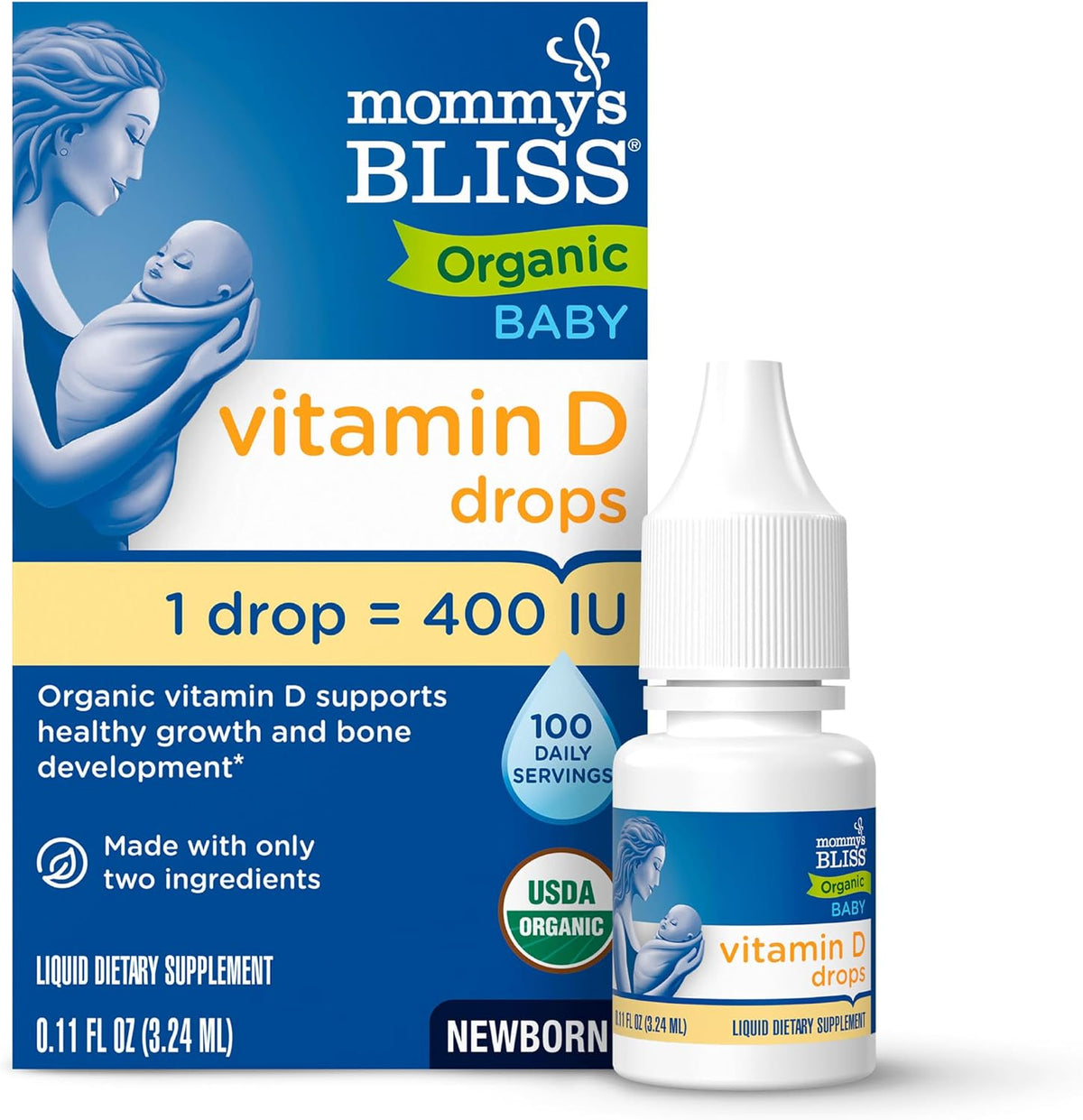 VITAMINA D PARA BEBES 400IU 3,24 ML 100 GOTAS MOMMYS BLISS