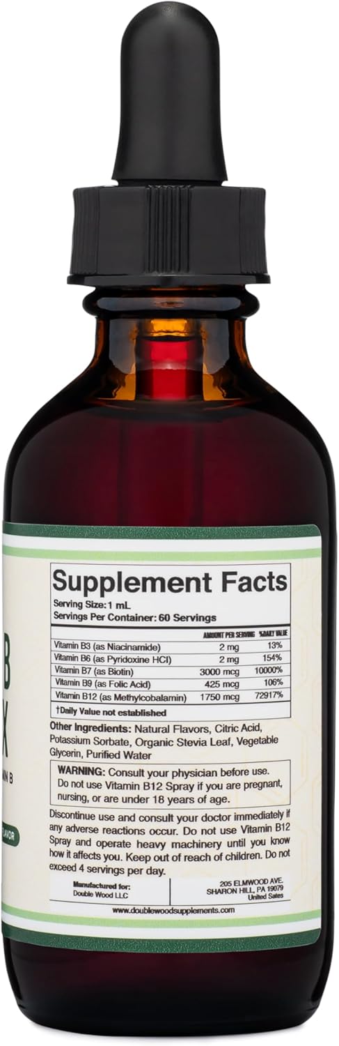 VITAMINA B COMPLEX DOUBLE WOOD 5,175MCG 60 ML