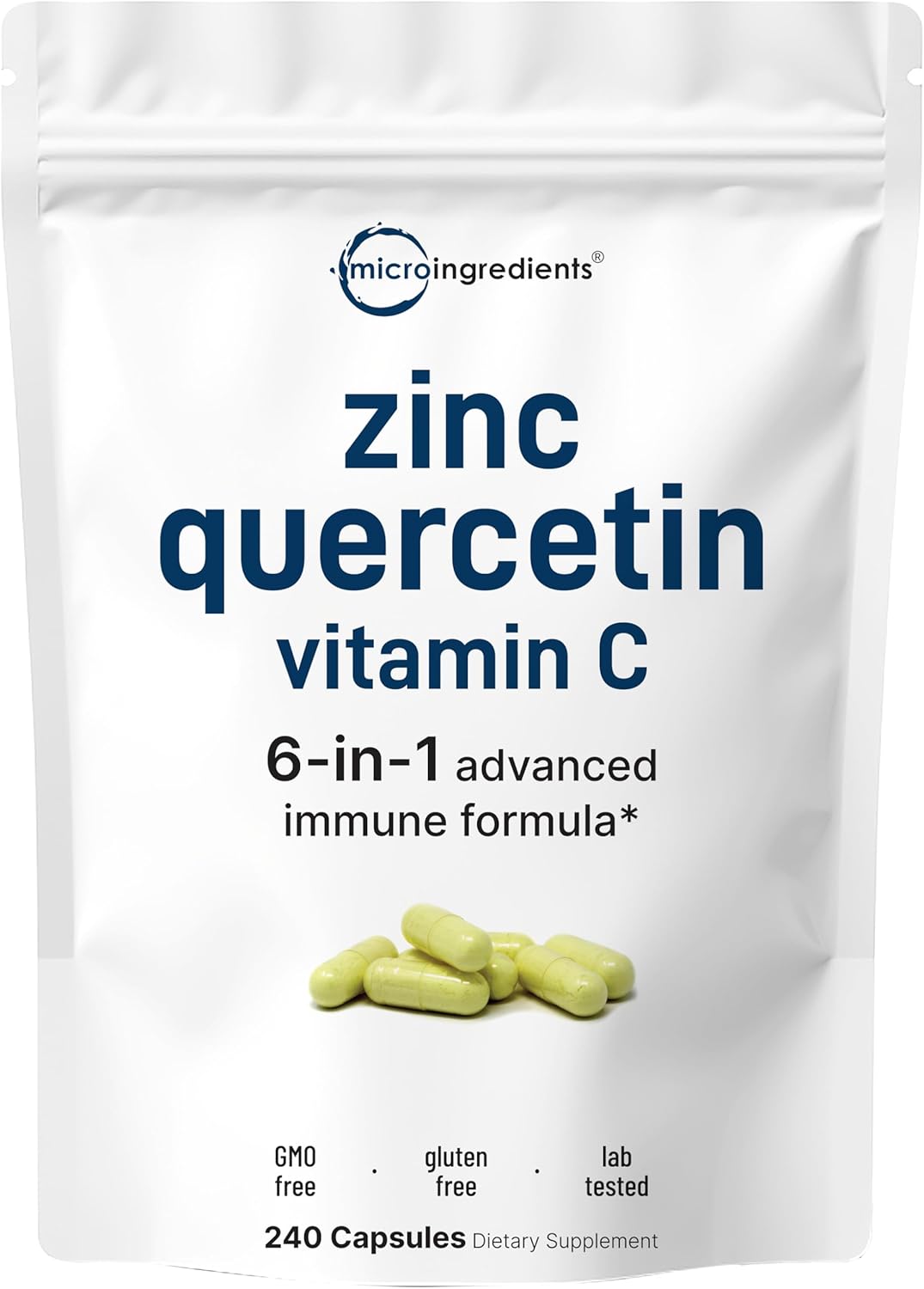 ZINC QUERCETINA MICROINGREDIENTS 1,050 MG 240 CASPULAS