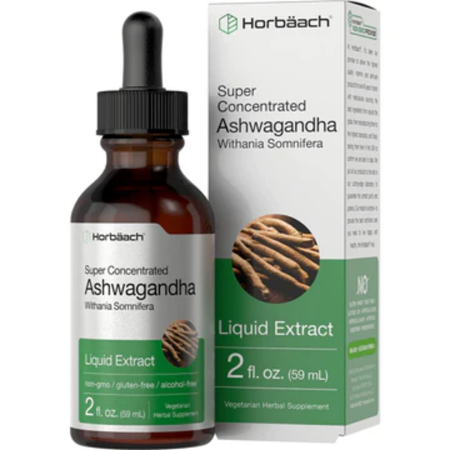 ASHWAGANDHA LIQUIDA HORBAACH 59ML 56 SERVICIOS SIN GMO VEGANO