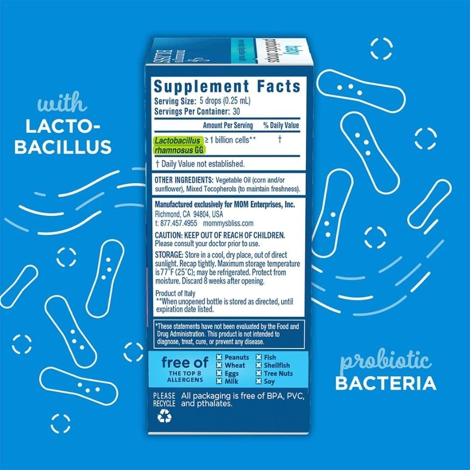 PROBIOTICOS LIQUIDO PARA BEBES X 1 BILLON CFU 10 ML MOMMYS BLISS