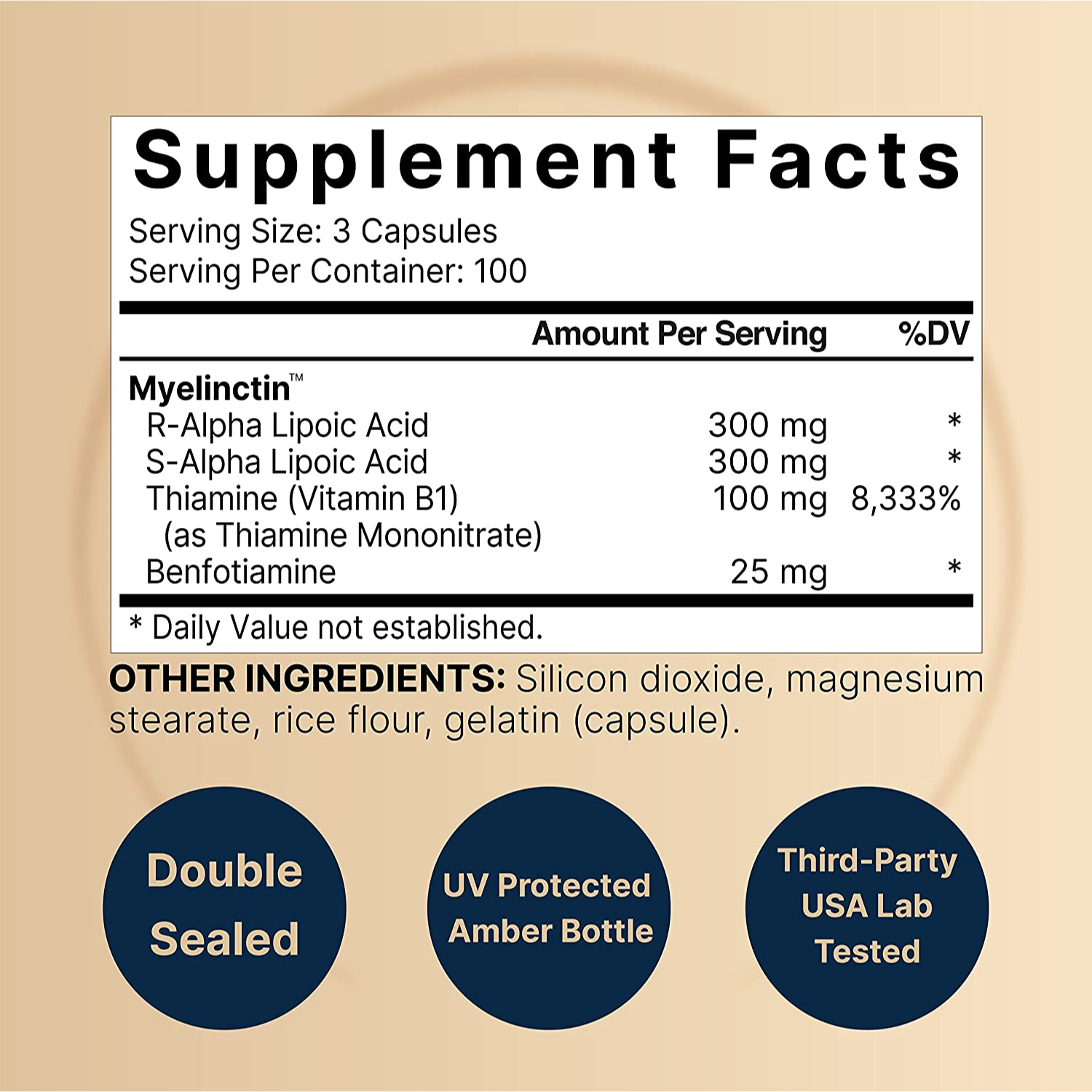 ACIDO ALFA LIPOICO NATUREBELL 600 MG 300 CAPSULAS CON VITAMINA B1 SIN GMO