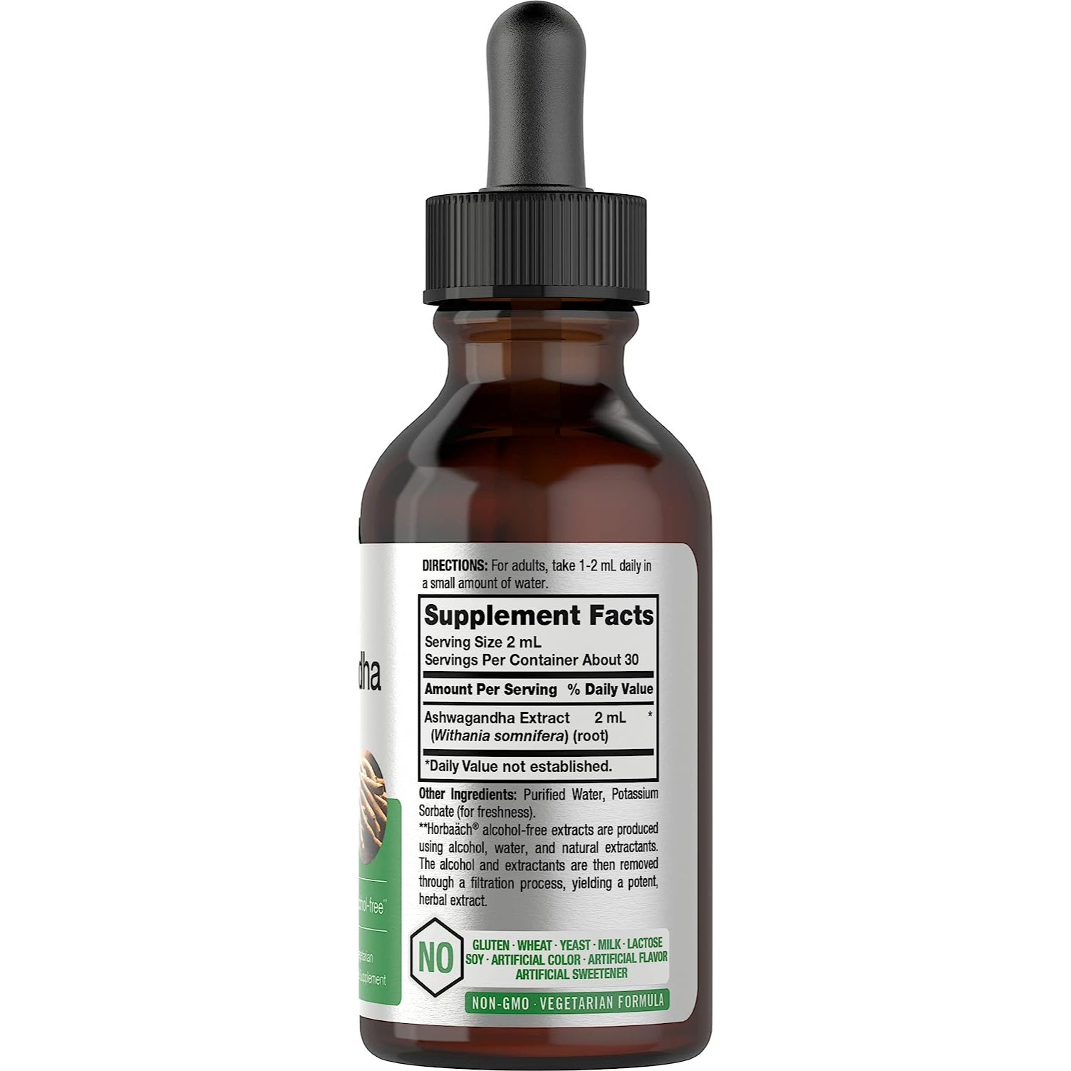ASHWAGANDHA LIQUIDA HORBAACH 59ML 56 SERVICIOS SIN GMO VEGANO