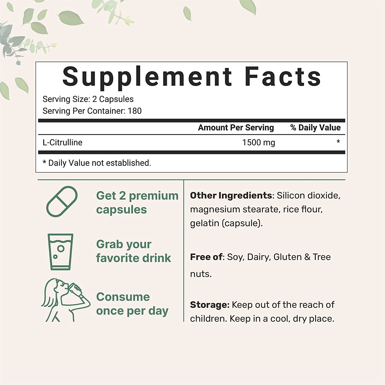 CITIRULINA MICROINGREDIENTS 1500 MG 360 CAPSULAS SIN GMO