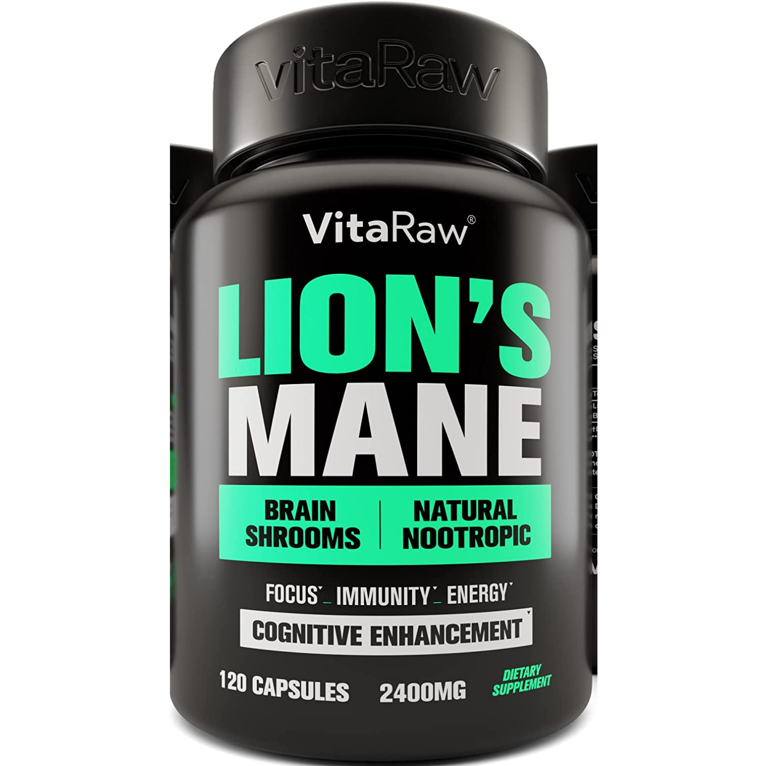 LIONS MANE MELENA DE LEON 2400 MG 120 CAPSULAS SIN GMO VITARAW