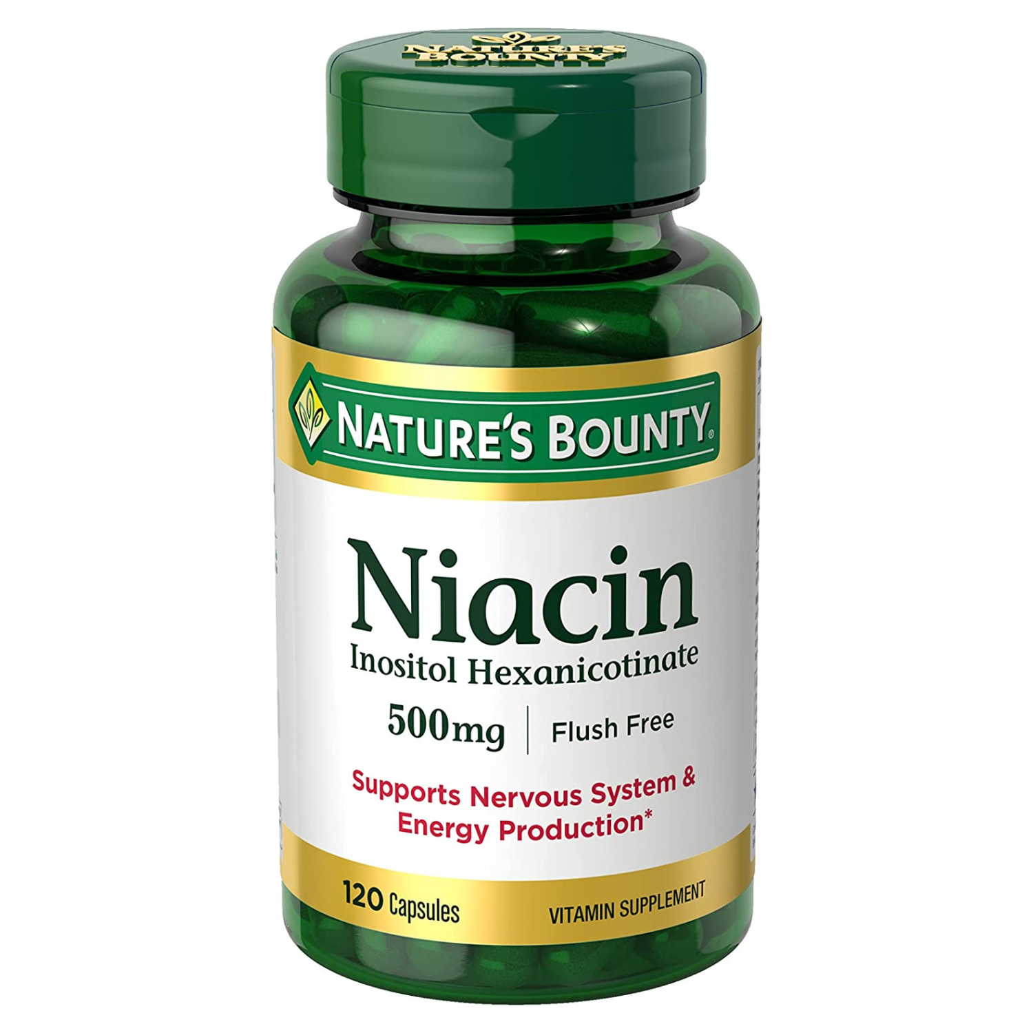 NIACINA 500 MG 120 CAPSULAS NATURES BOUNTY