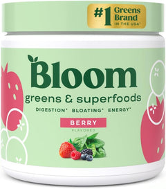 BLOOM GREENS & SUPER FOOD 3,621 MG 180GR POLVO SABOR BERRY