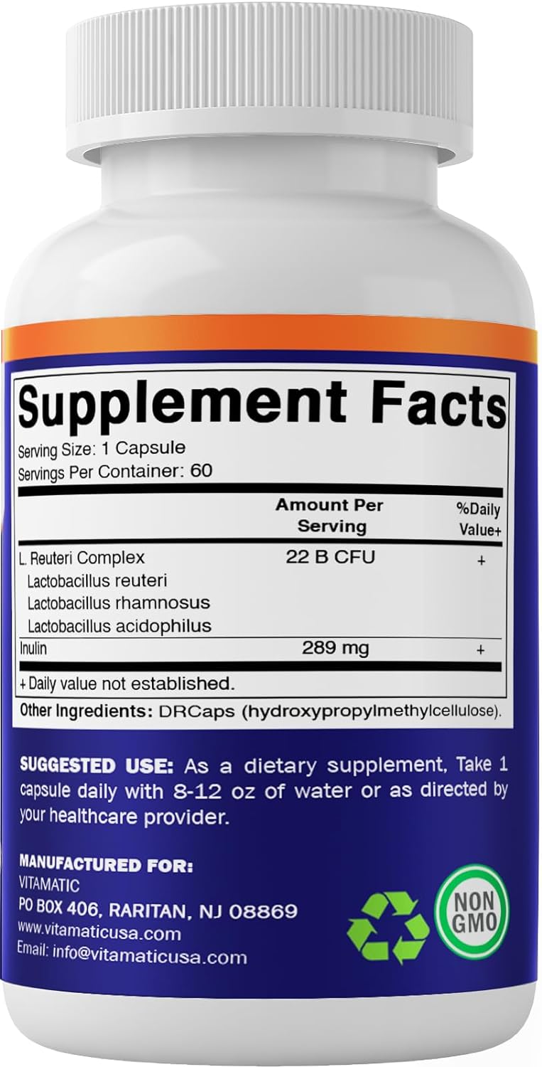L REUTERI COMPLEJO 22 BILLONES CFU 60 CAPSULAS VITAMATIC