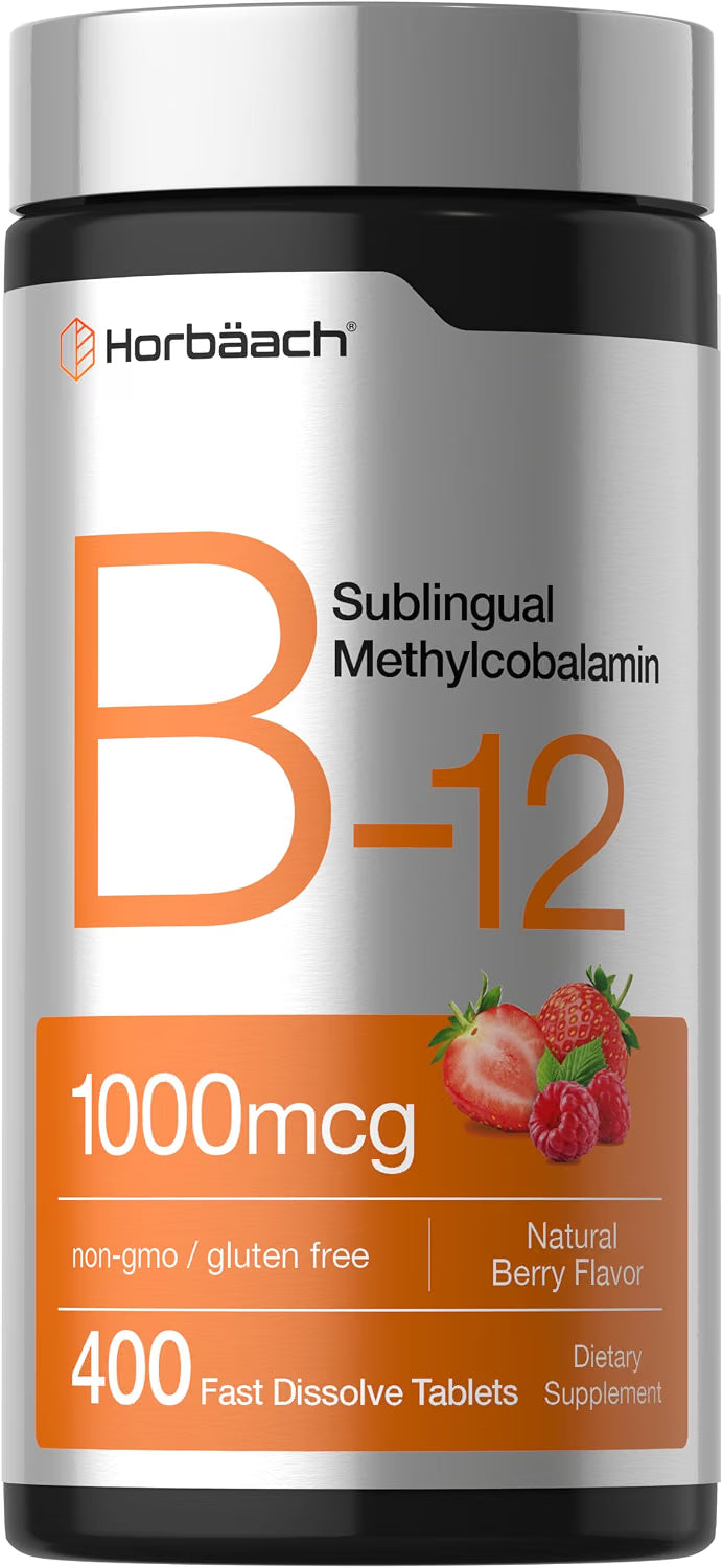 VITAMINA B12 HORBAACH 1,000 MCG 400 TABLETAS SUBLINGUALES