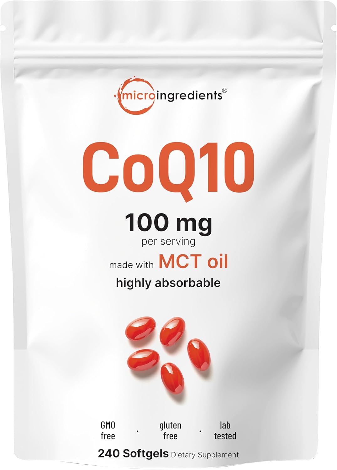 COQ10 100MG 240 CAPSULAS BLANDAS  MICROINGREDIENTS NO GMO