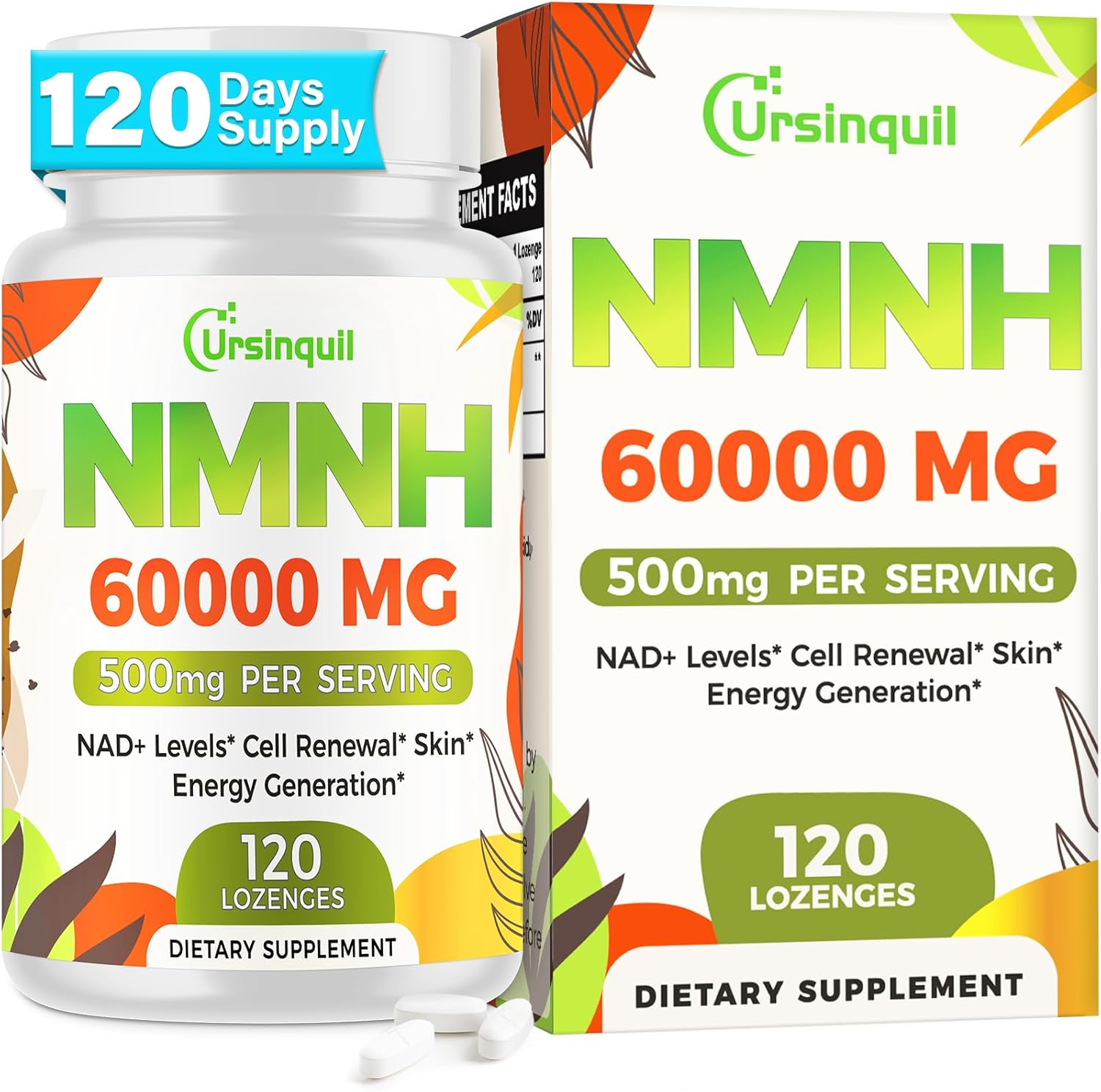 NMNH 500 MG URSINQUIL 120 PASTILLAS NO GMO