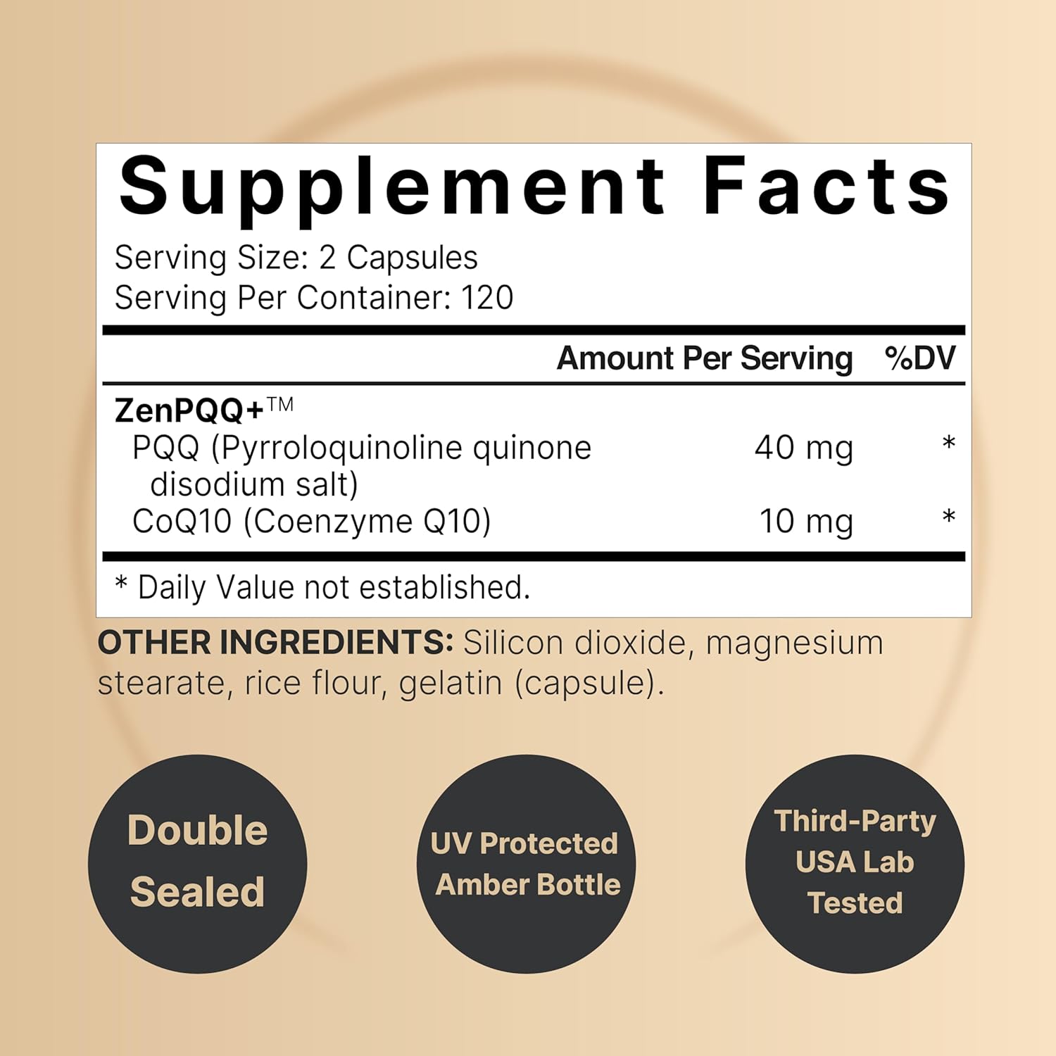 PQQ PIRROLOQUINOLINA 40 MG CON COQ10 10 MG 40 MG 240 CAPSULAS NATUREBELL