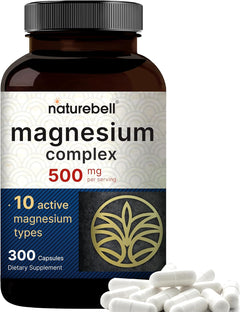 MAGNESIO COMPLEX 10 EN 1 NATUREBELL 500 MG 300 CAPSULAS NO GMO