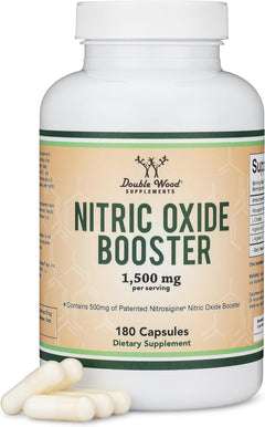 ÓXIDO NÍTRICO BOOSTER DOUBLE WOOD 1500 MG 180 CAPSULAS NITRIC OXIDE BOOSTER