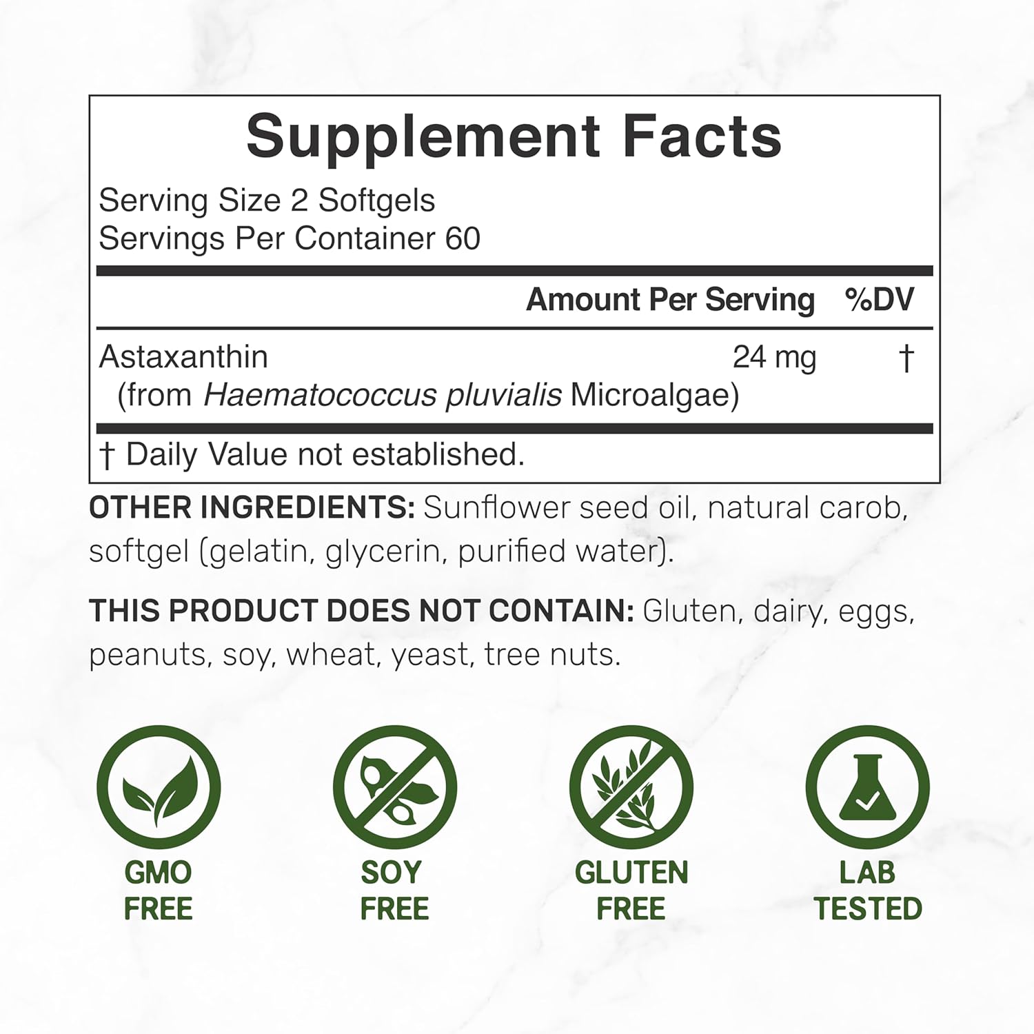 ASTAXANTINA 24 MG DEAL 120 CAPSULAS BLANDAS NO GMO