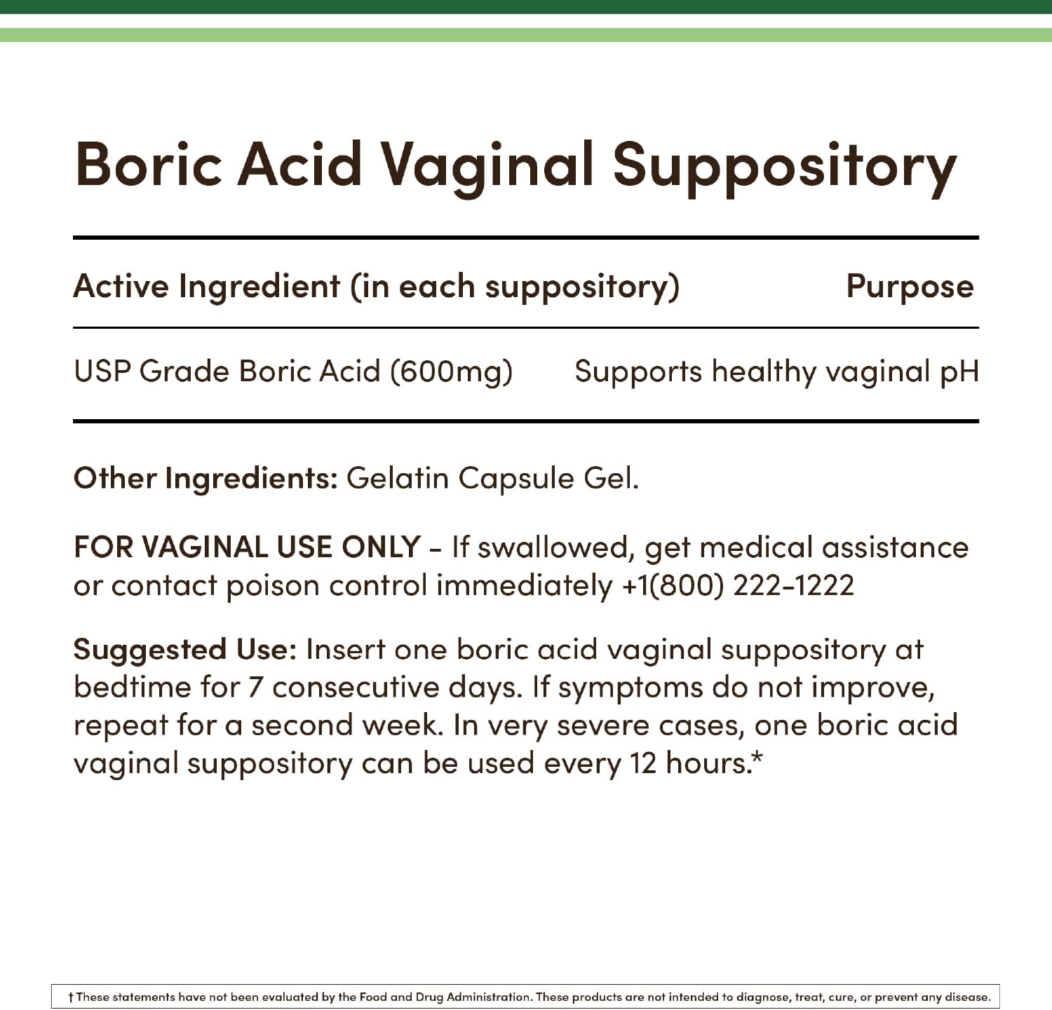 ACIDO BORICO DOUBLE WOOD 600 MG 60 CAPSULAS