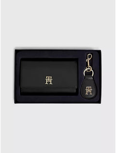 TH Logo Flap Wallet and Keychain Set