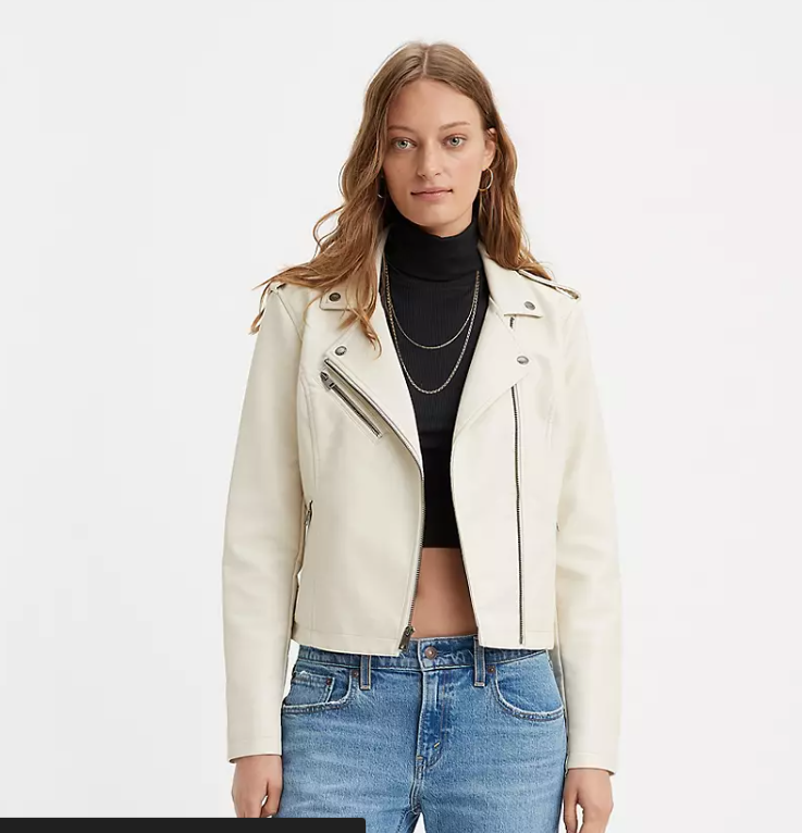 Faux Leather Moto Jacket