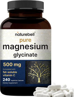 GLICINATO DE MAGNESIO NATUREBELL 500 MG 240 CAPSULAS MAGNESIUM GLYCINATE
