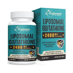 GLUTATION LIPOSOMAL 2400 MG 60 CAPSULAS BLANDAS SIN GMO ZEYLAMUM GLUTATHIONE