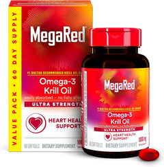 KRILL OIL ANTARCTIC 1,000 MG MEGARED 60 CAPSULAS BLANDAS