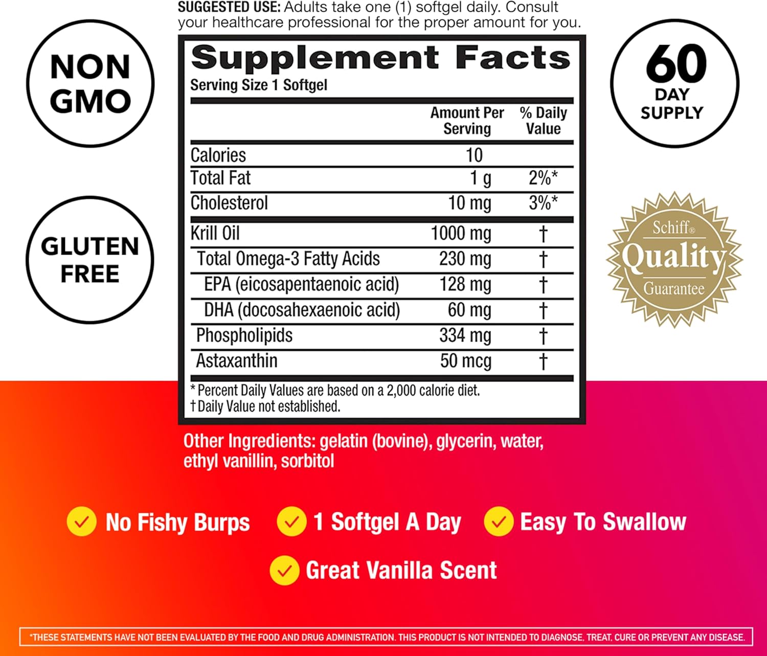KRILL OIL ANTARCTIC 1,000 MG MEGARED 60 CAPSULAS BLANDAS