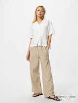 UNIQLO - Linen Blend Easy Pants Women | Pantalones de lino