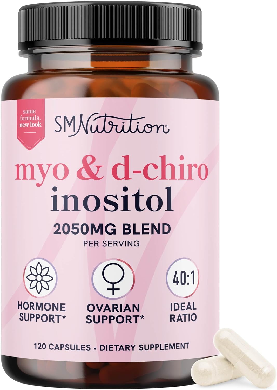 MYO DCHIRO INOSITOL  2050 MG 120 CAPSULAS SMNUTRITION