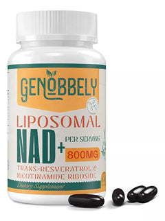 NAD+ LIPOSOMAL  800 MG 60 CAPSULAS BLANDAS SIN GMO GENOBBELY
