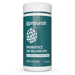 PROBIOTICOS 200 BILLONES CFU 15 CEPAS 60 CAPSULAS SIN GMO UPNOURISH