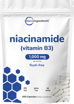 VITAMINA B3 NIACINAMINA 500 MG 400 CAPSULAS MICROINGREDIENTS