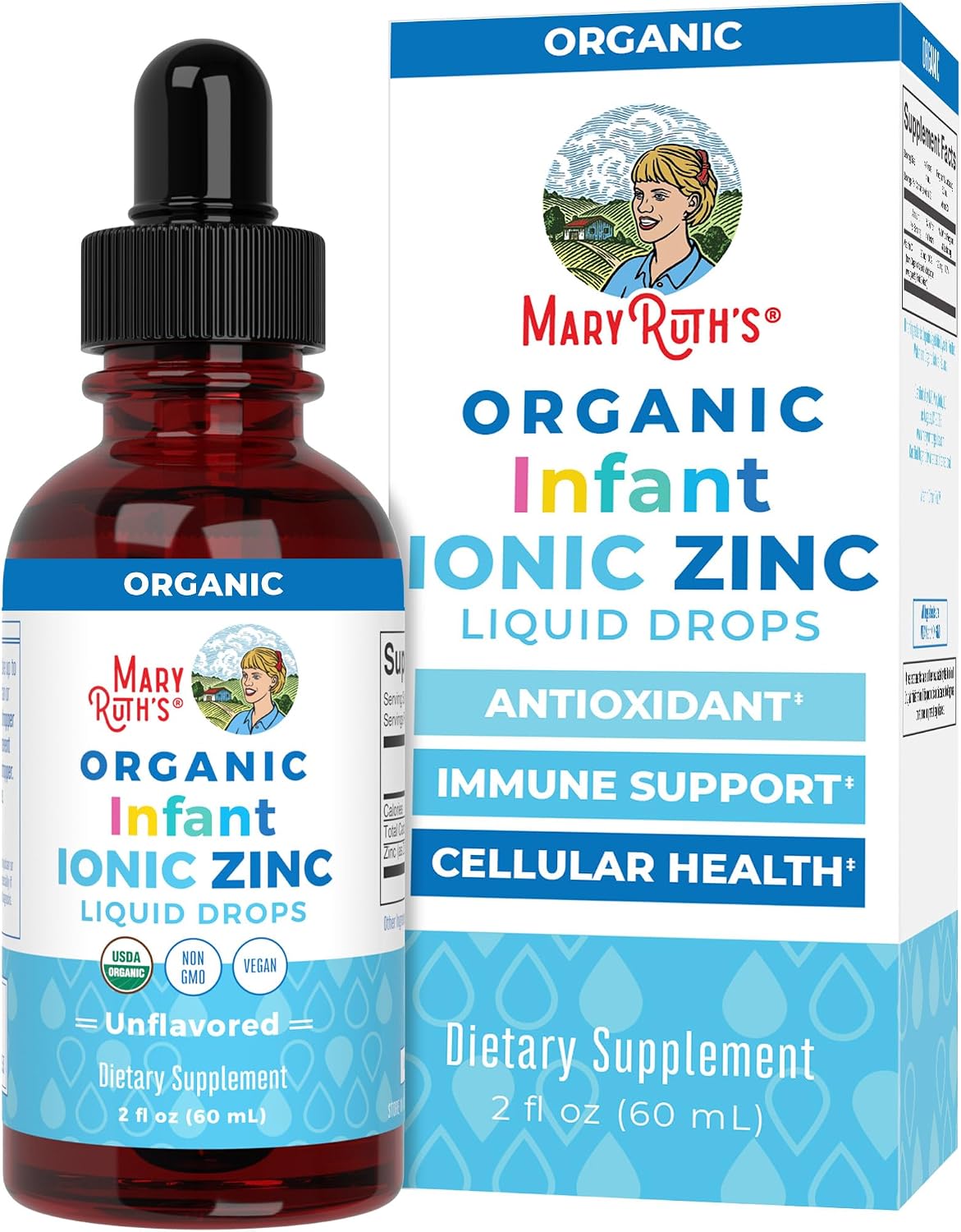 ZINC IÓNICO INFANTIL  60 ML SIN GMO VEGANO MARY RUTH´S