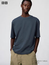 UNIQLO - AIRism Camiseta Oversized de algodón AIRism | Manga corta